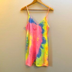 SHEIN Small Womens Tank Top Tie Dye Spaghetti Strap Dress